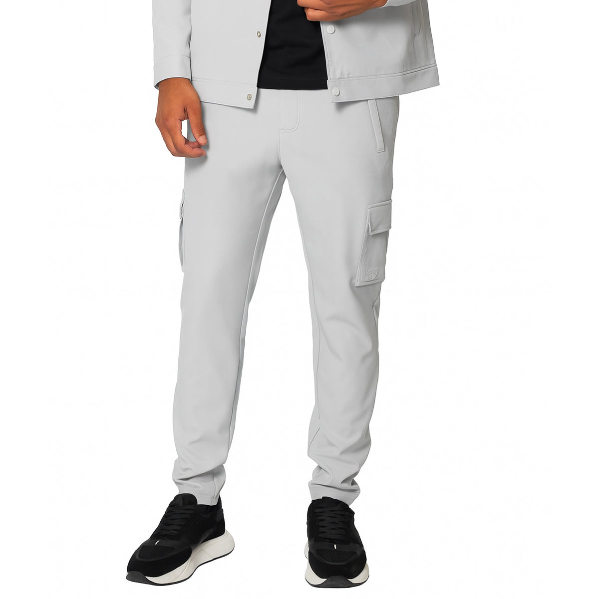 VALERE LUXE CLEAN GREY CARGOS