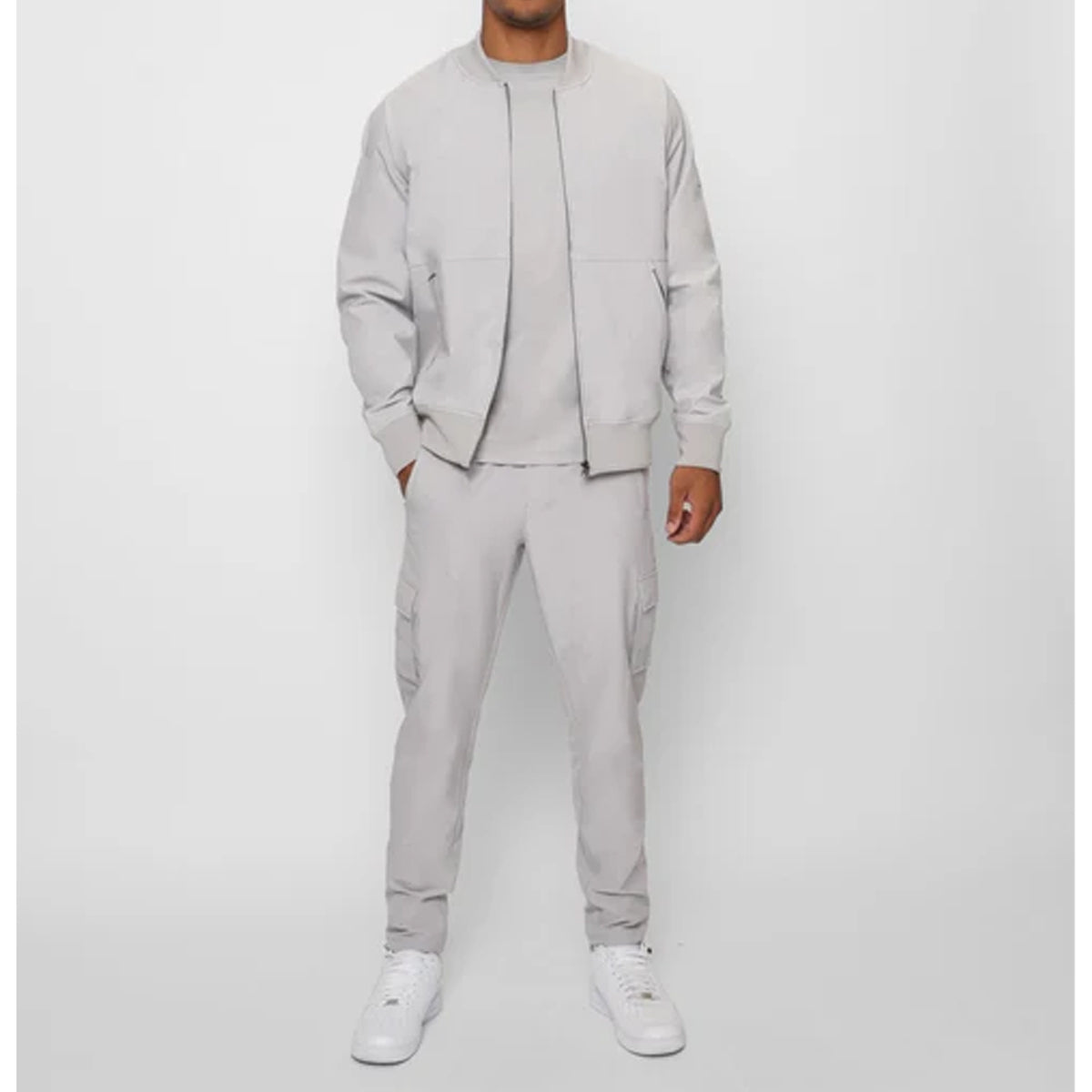 VALERE LUXE CLEAN GREY CARGOS