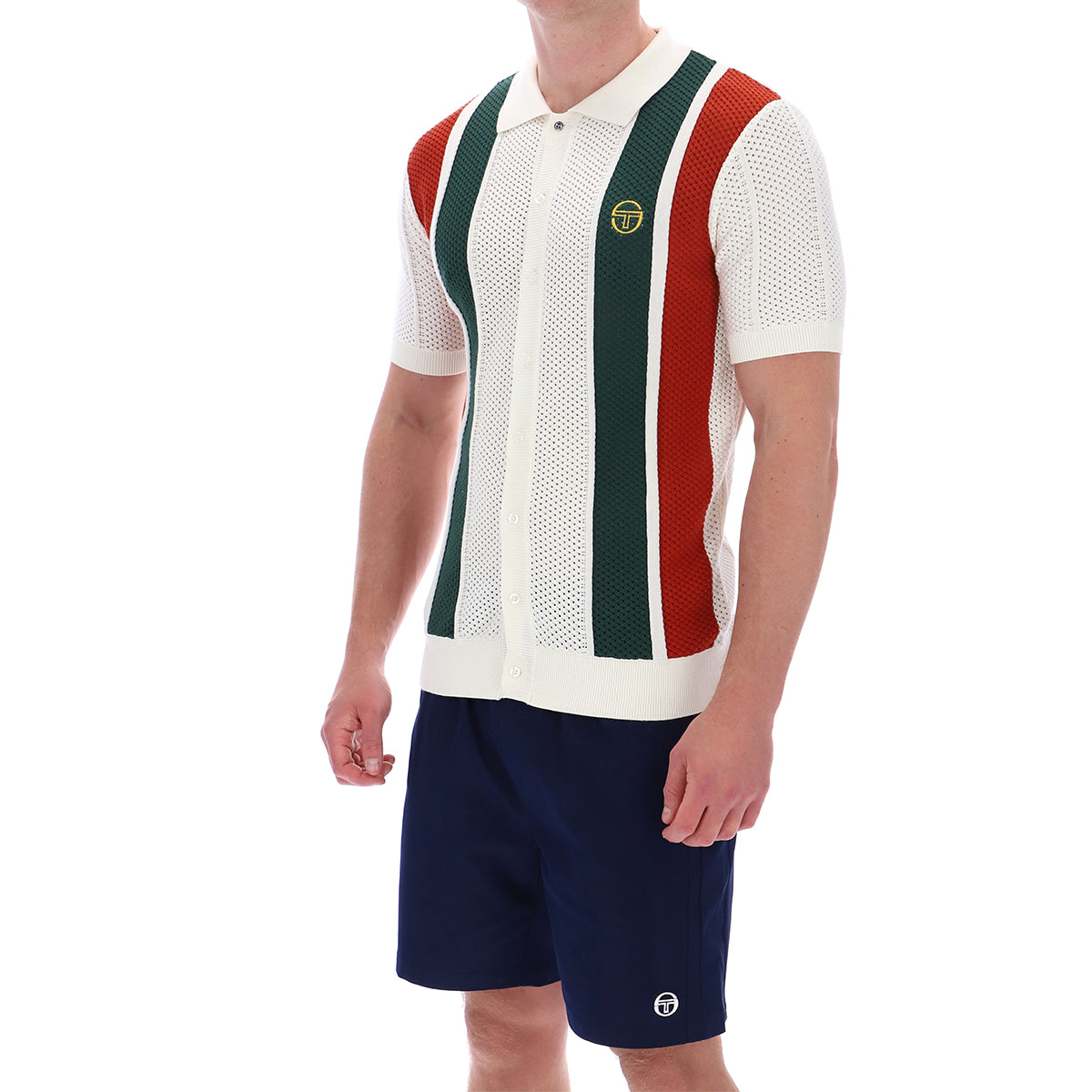 SUPERDRY MONTELL KNIT POLO SHIRT GARDENIA/MARITIME