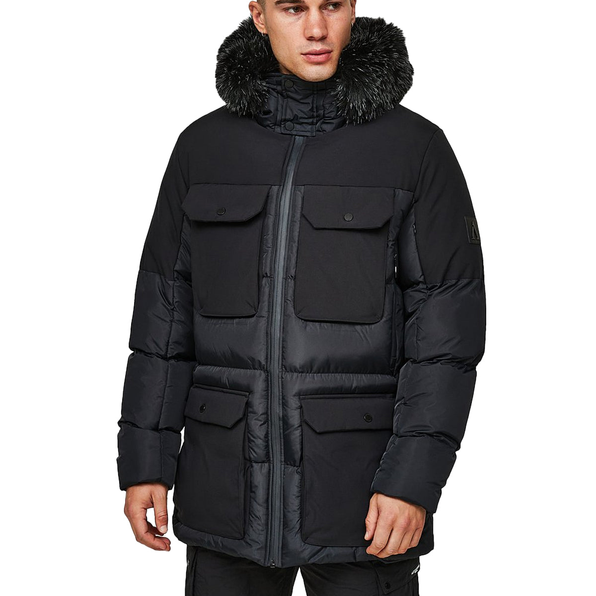 ALESSANDRO ZAVETTI MARCHETTI BLACK PUFFER JACKET