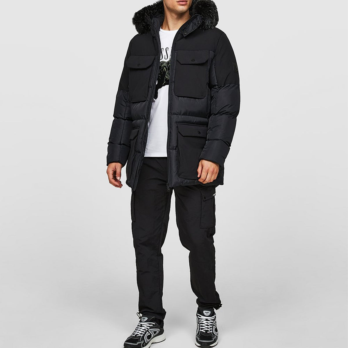 ALESSANDRO ZAVETTI MARCHETTI BLACK PUFFER JACKET