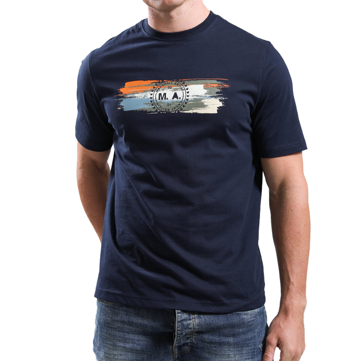 MARSHALL ARTIST EQUINOX NAVY T-SHIRT