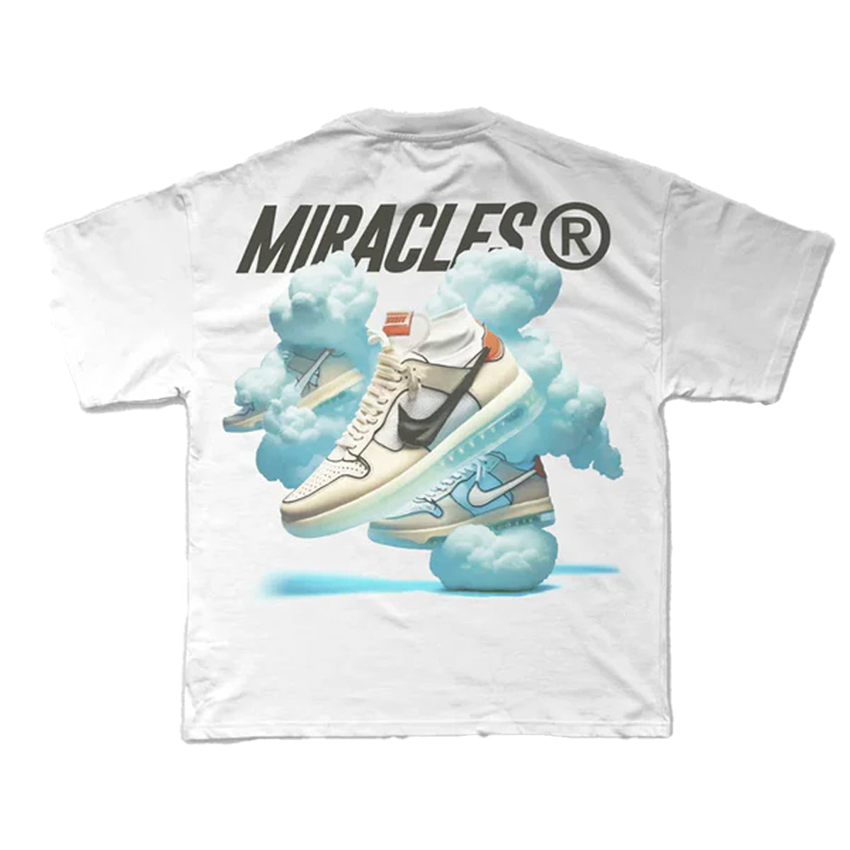 MIRACLES CLOUD WHITE T-SHIRT
