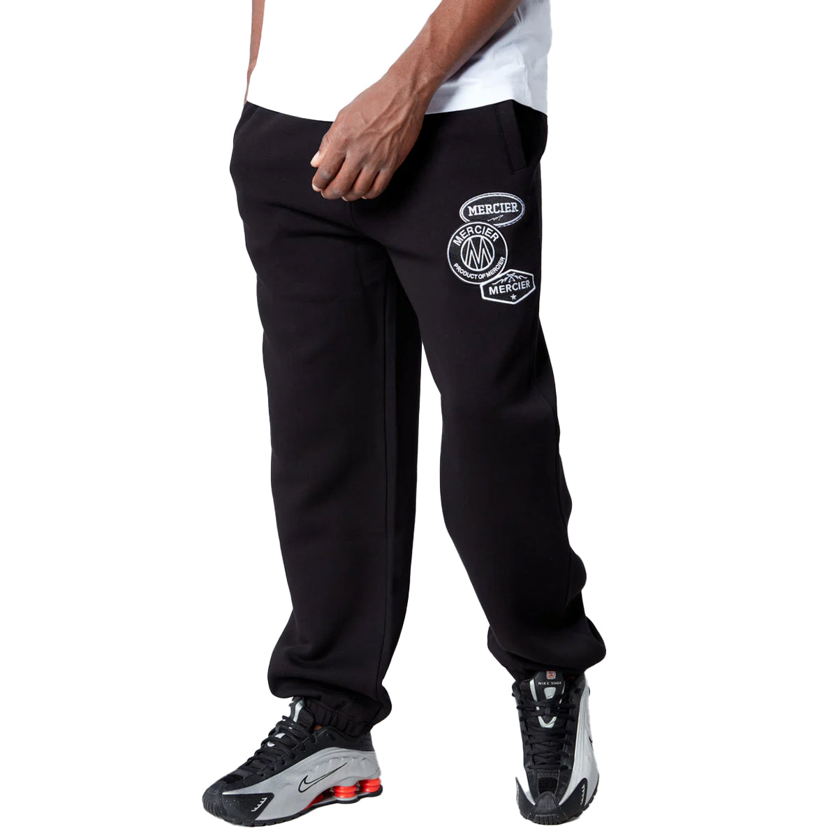 MERCIER MONO BADGE DROP BLACK JOGGER MERC989