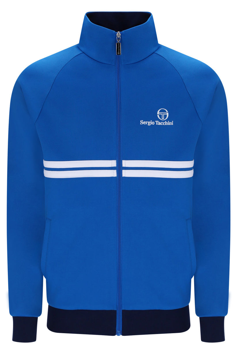 SERGIO TACCHINI NEW DALLAS TRACK JACKET PRINCESS BLUE/WHITE/MARITIME BLUE