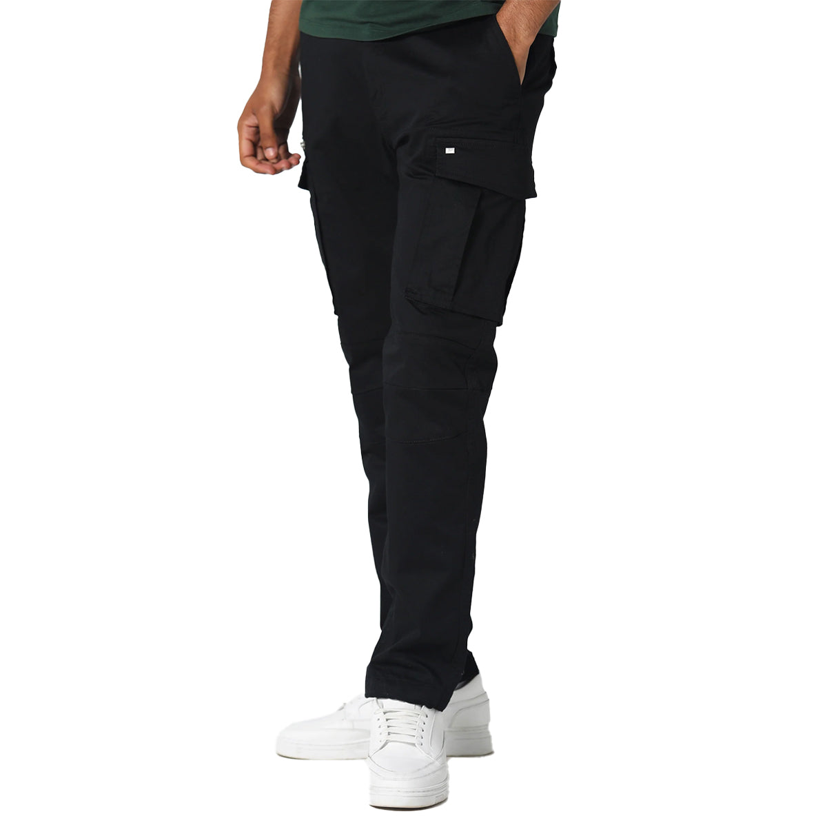 883 POLICE NEWTON BLACK CARGO PANTS