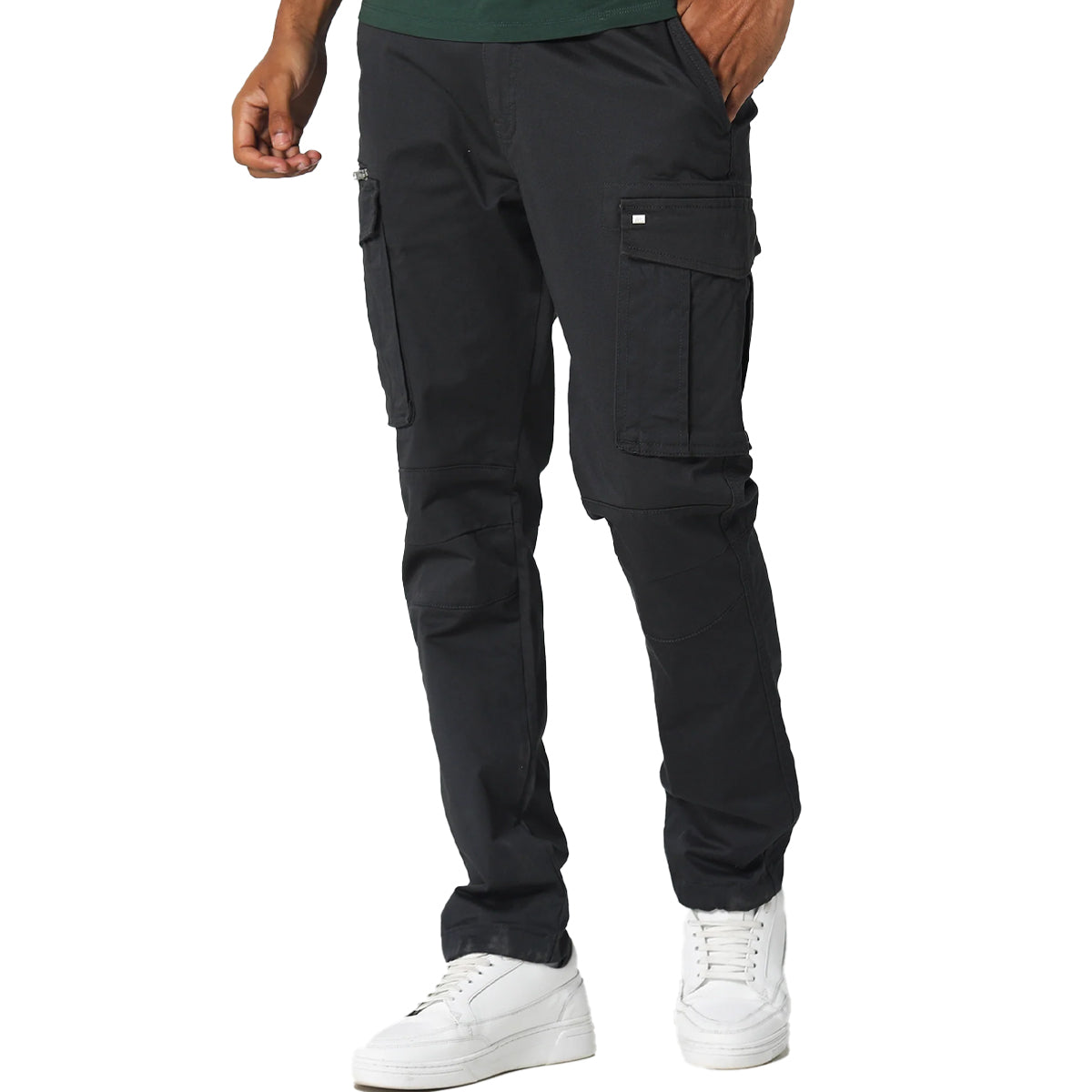 883 POLICE NEWTON CHARCOAL CARGO PANTS
