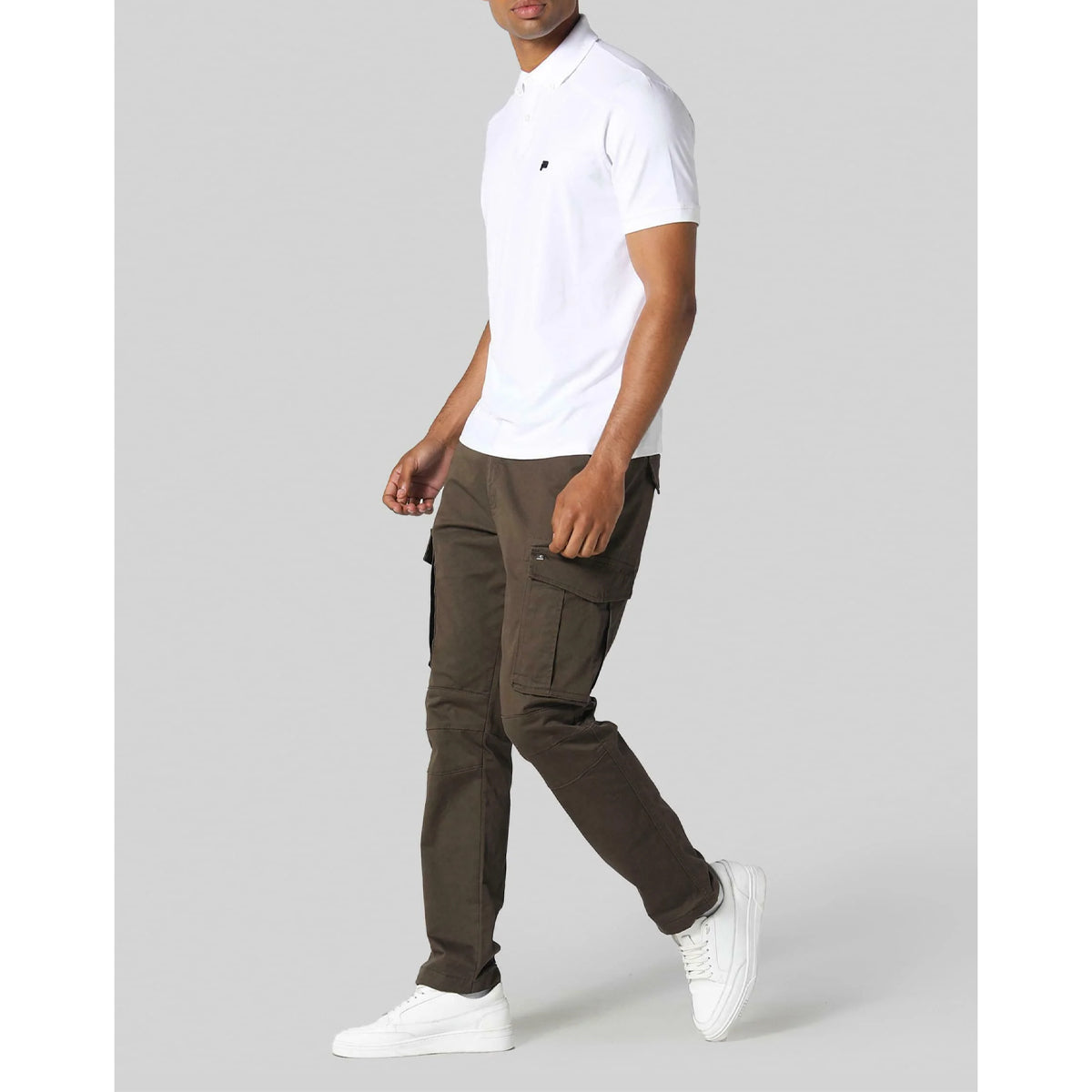 883 POLICE NEWTON KHAKI CARGO PANTS