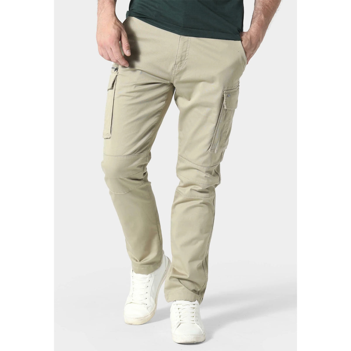 883 POLICE NEWTON BEIGE CARGO PANTS