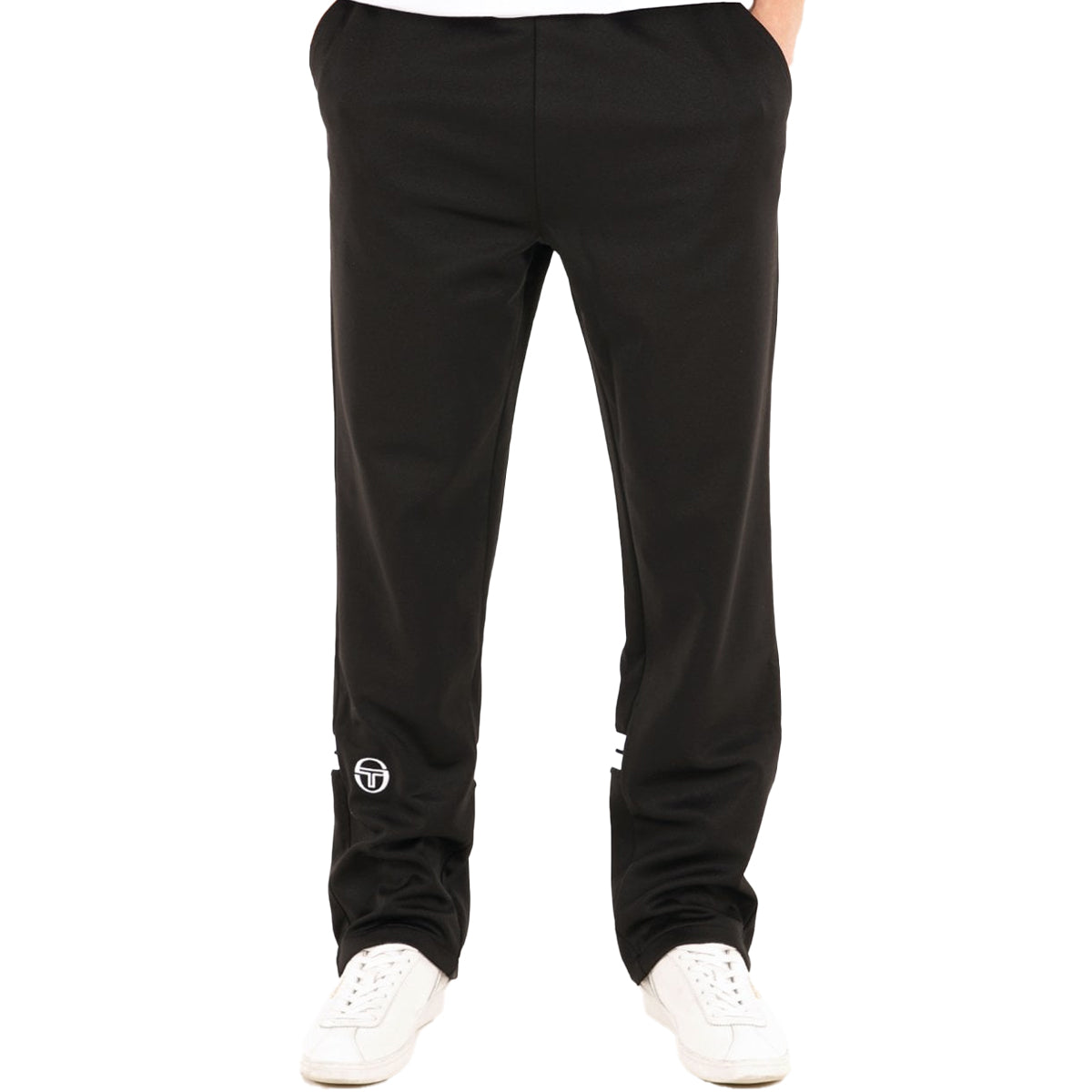SERGIO TACCHINI ORION TRACK PANTS BLACK/WHITE