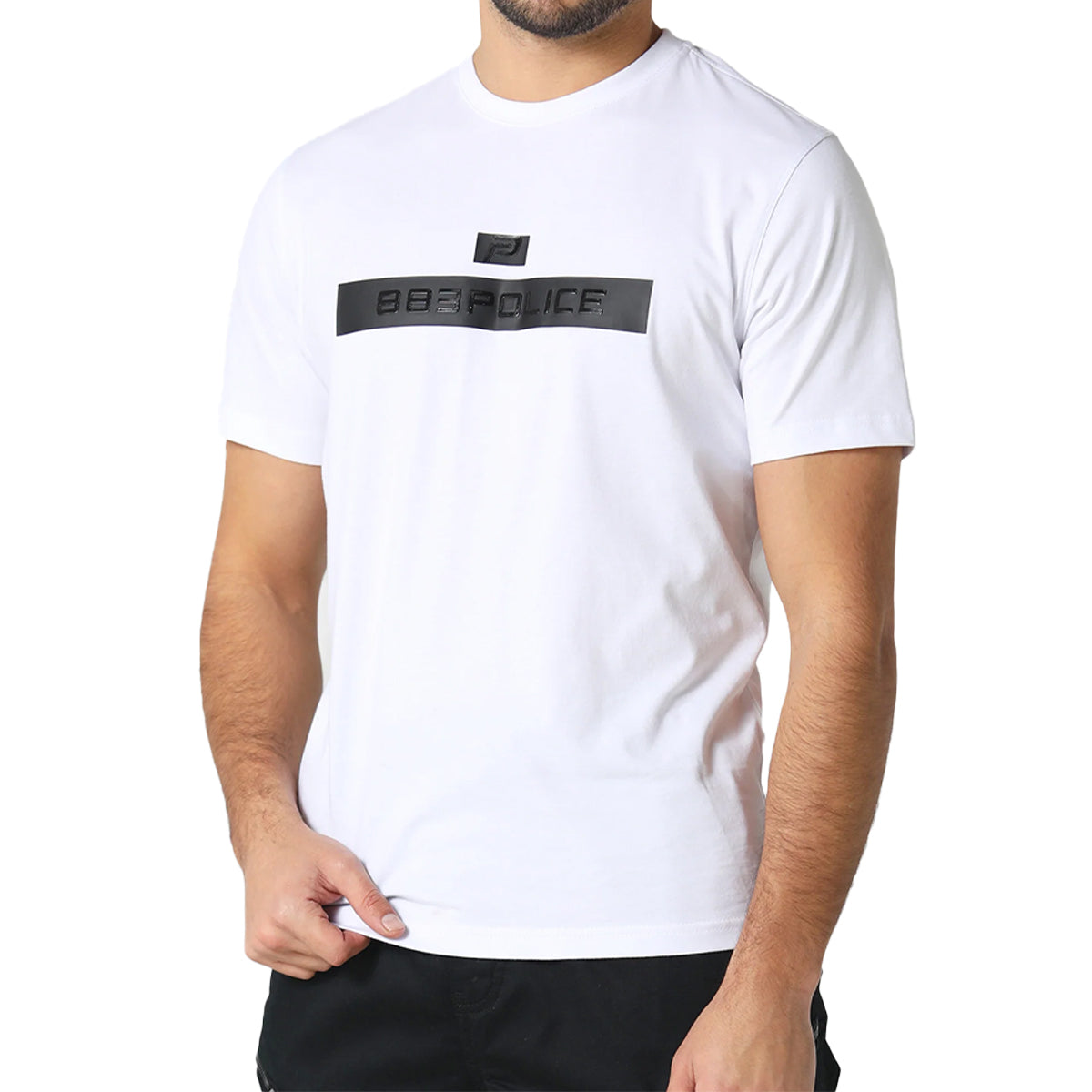 883 POLICE OXSHOTT WHITE T-SHIRT