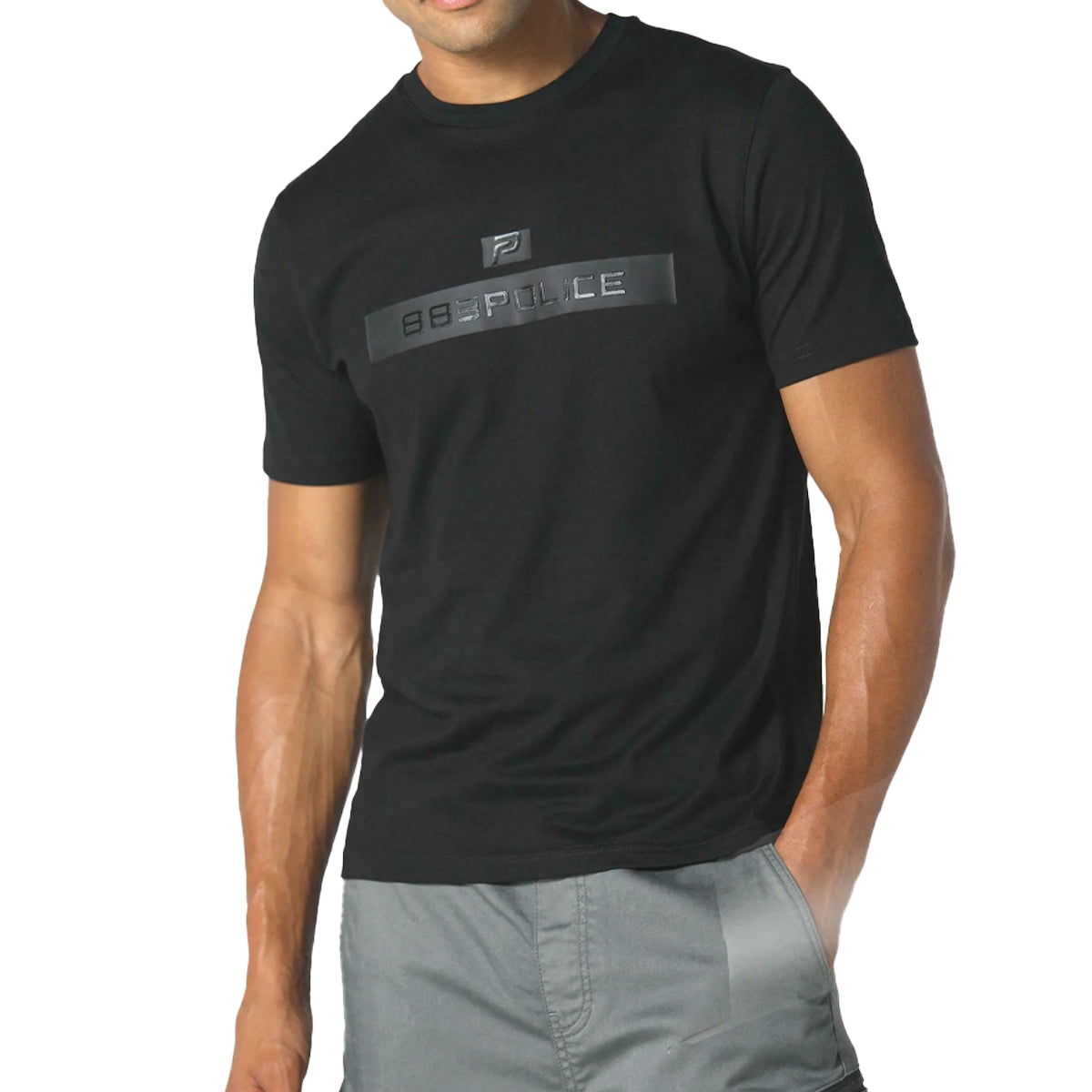 883 POLICE OXSHOTT BLACK T-SHIRT