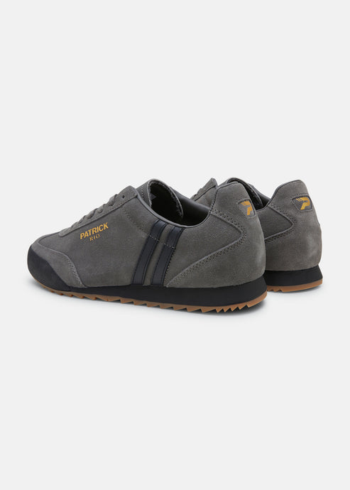 PATRICK RIO RUNNER TRAINERS CHARCOAL/BLACK