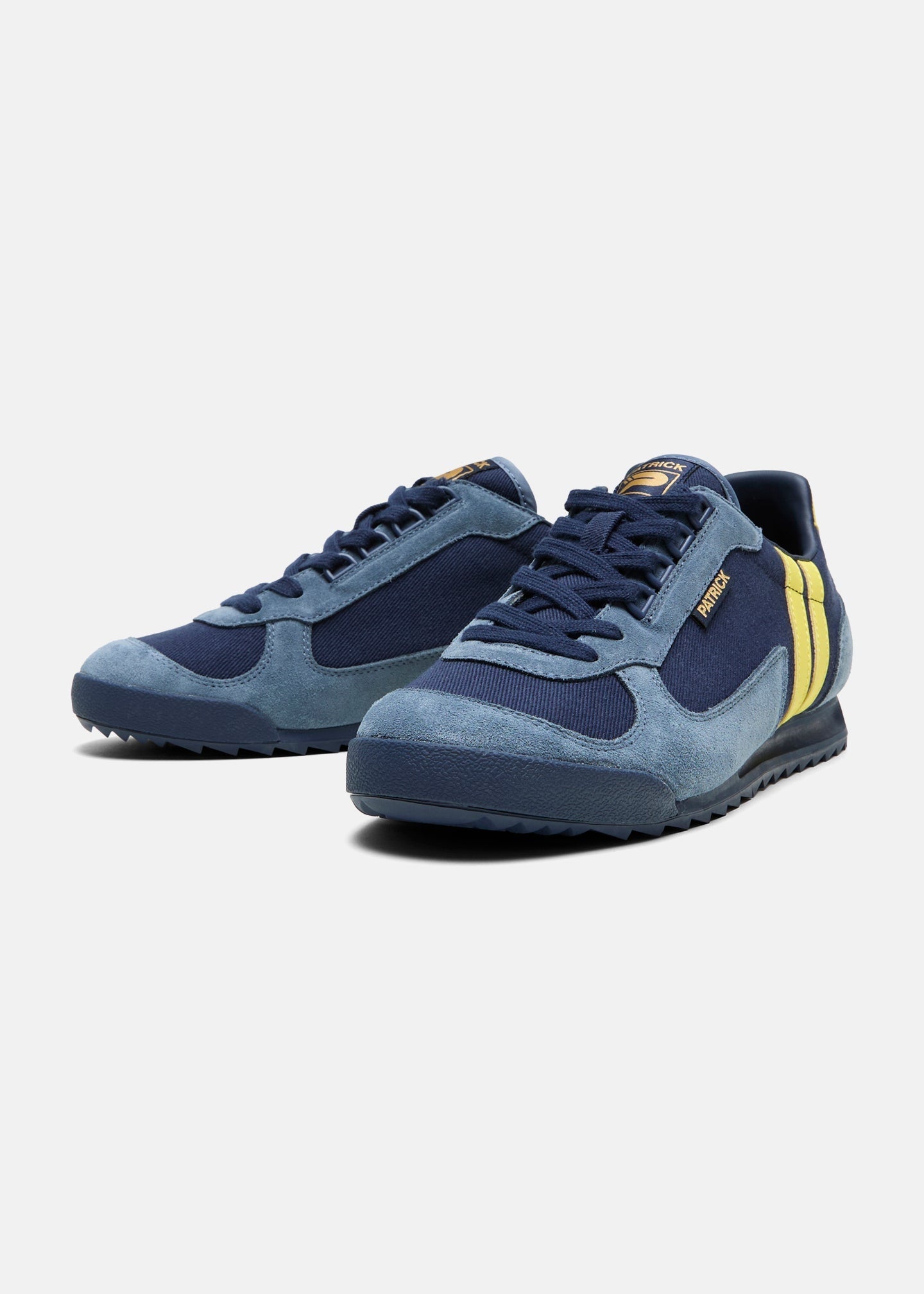 PATRICK FORZA RUNNER TRAINERS NAVY/BLUE/YELLOW