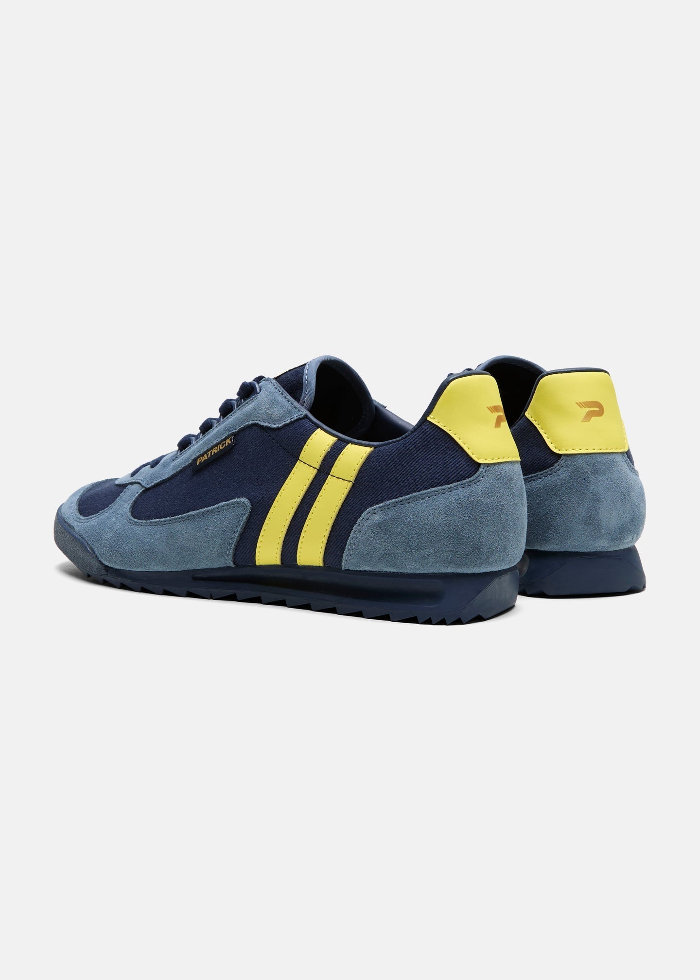 PATRICK FORZA RUNNER TRAINERS NAVY/BLUE/YELLOW