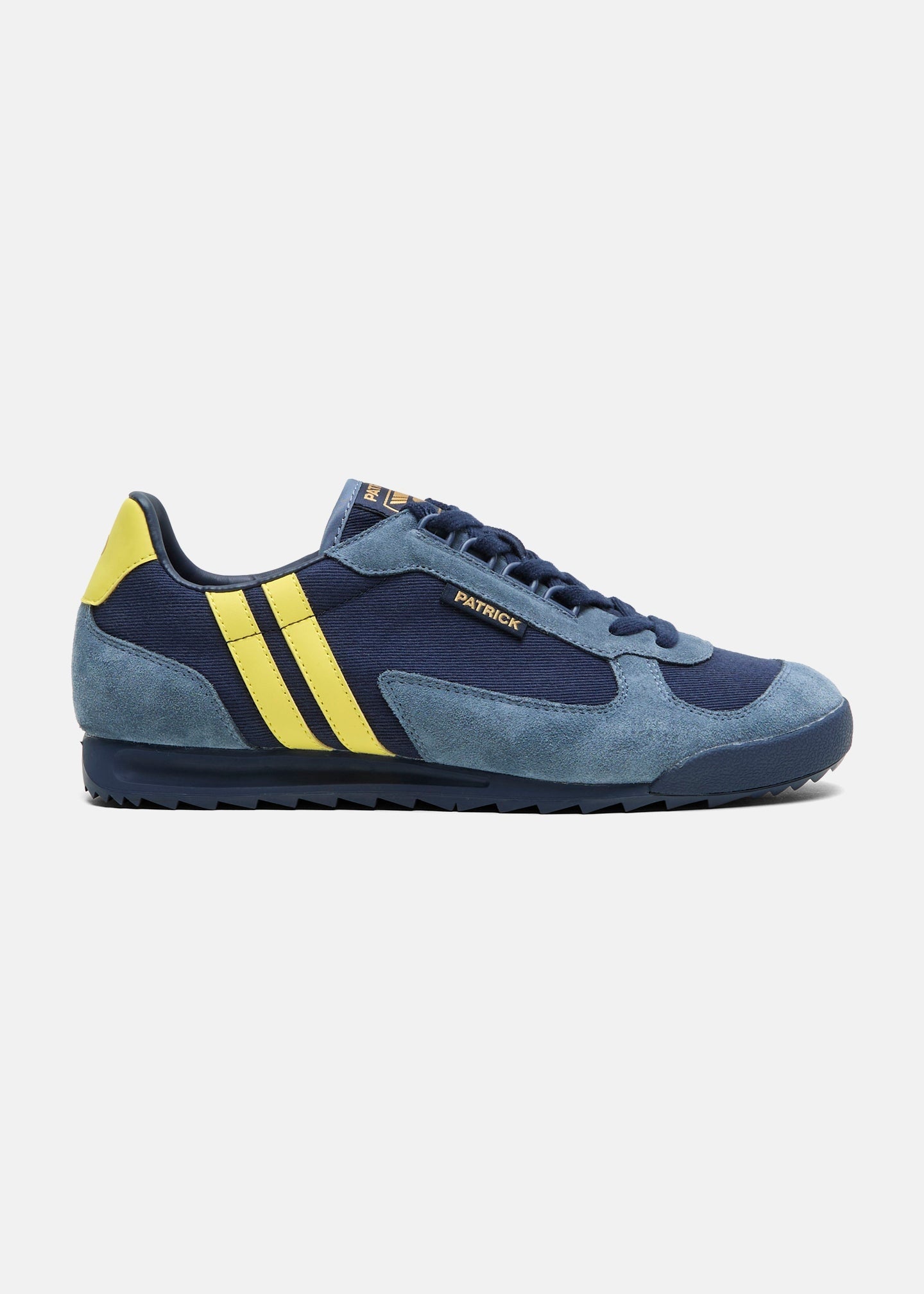 PATRICK FORZA RUNNER TRAINERS NAVY/BLUE/YELLOW