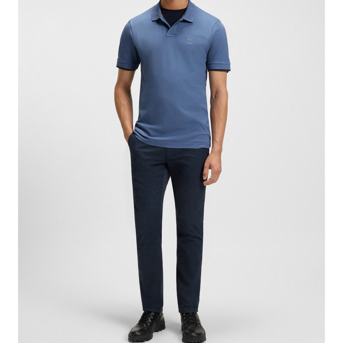 HUGO BOSS PASSENGER PIQUE POLO LIGHT BLUE 495 50507803