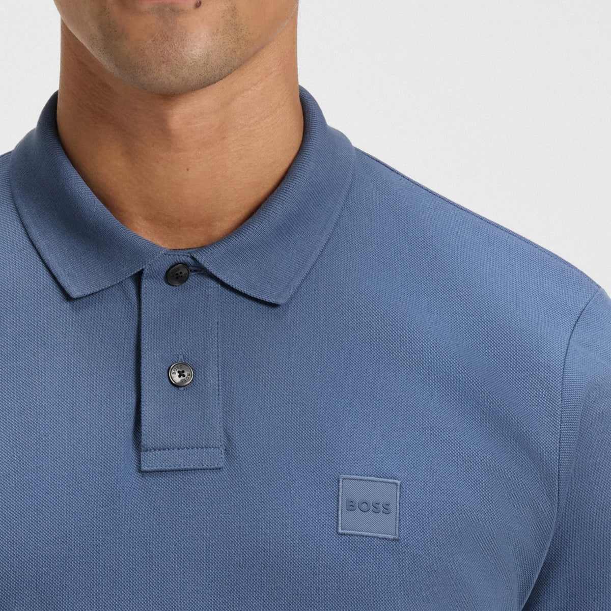 HUGO BOSS PASSENGER PIQUE POLO LIGHT BLUE 495 50507803