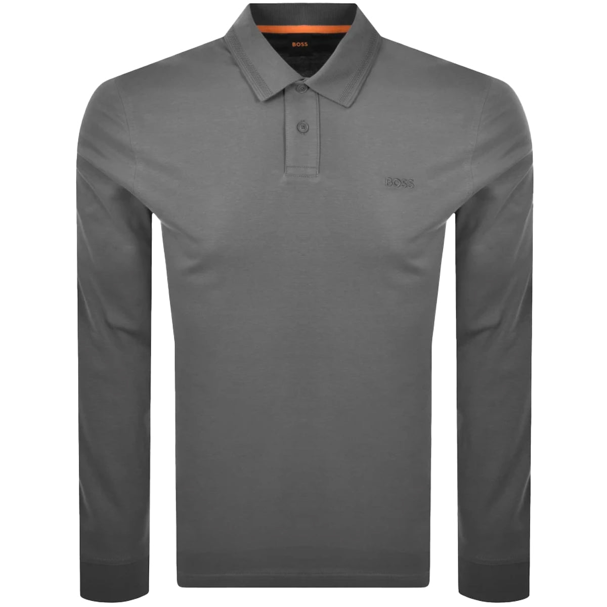 HUGO BOSS PE_INTERLOCK LONG SLEEVE JERSEY POLO GREY 062 50527525