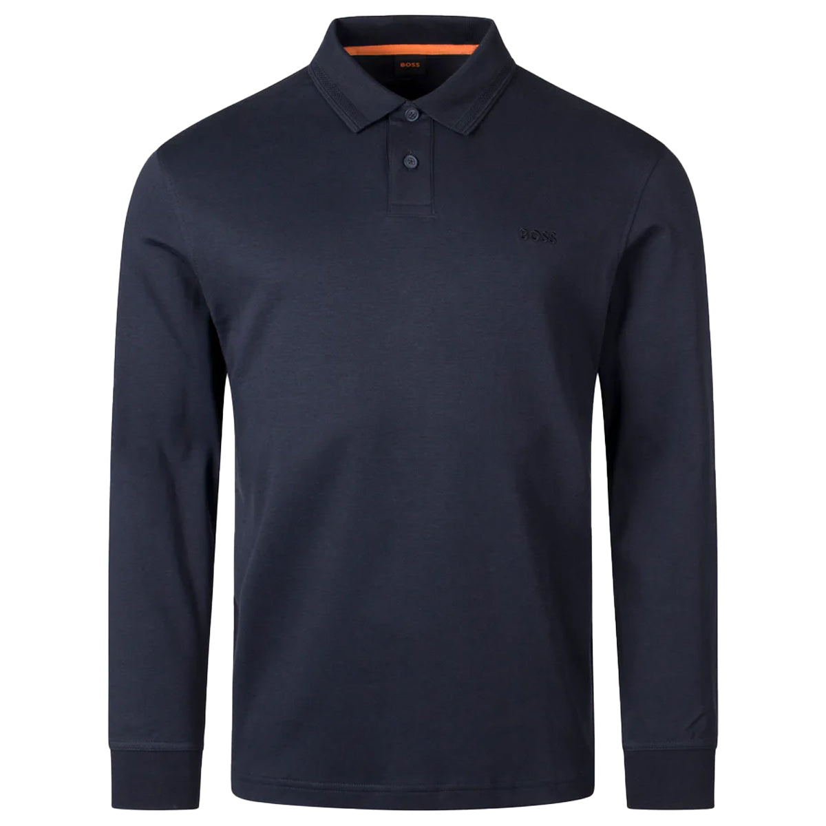 HUGO BOSS PE_INTERLOCK LONG SLEEVE JERSEY POLO NAVY 404 50527525