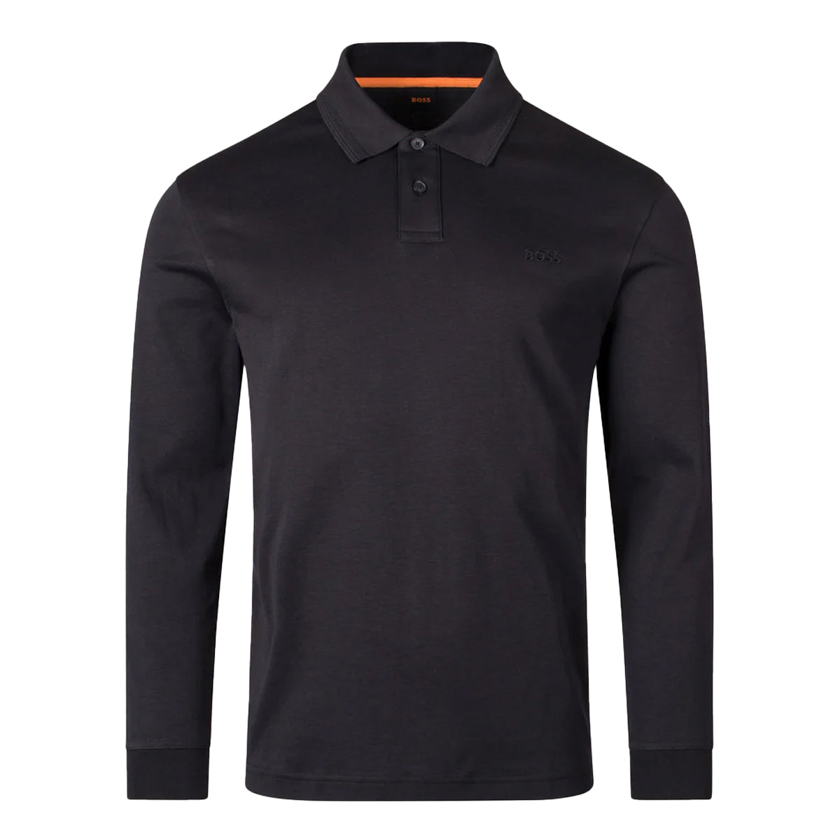 HUGO BOSS PE_INTERLOCK LONG SLEEVE JERSEY POLO BLACK 001 50527525