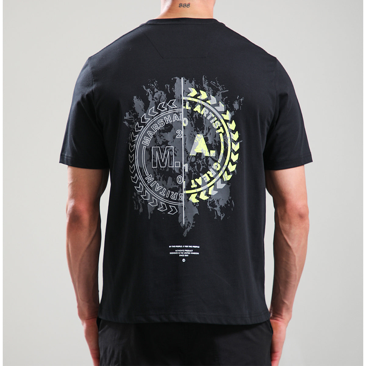 MARSHALL ARTIST PHOTEK BACK PRINT BLACK T-SHIRT