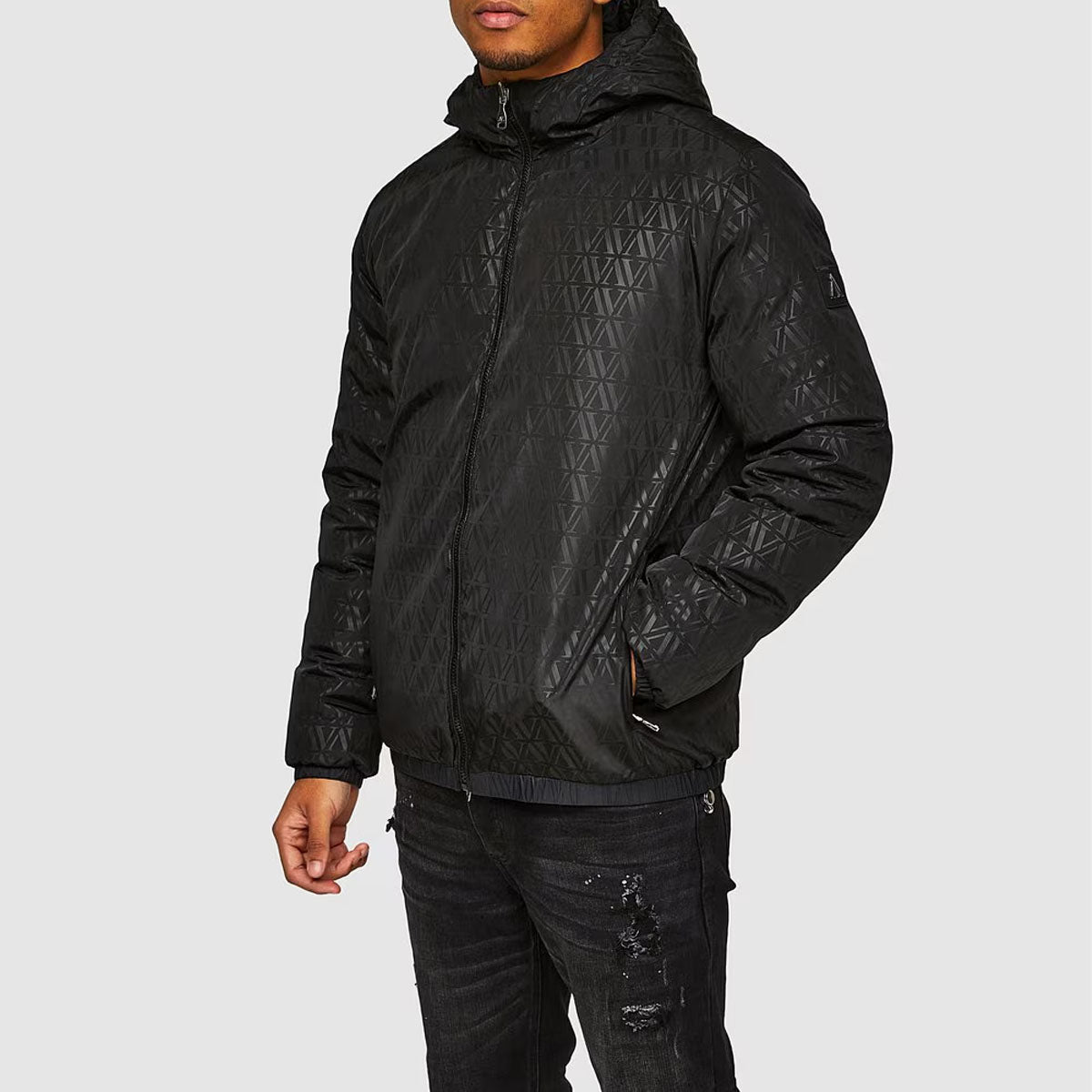 ALESSANDRO ZAVETTI PIROZZI BLACK REVERSIBLE WIND BREAKER