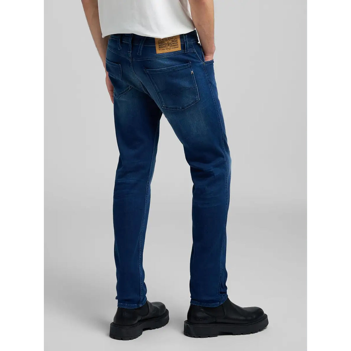 REPLAY	POWERSTRETCH ANBASS SLIM FIT MID BLUE JEANS M914 41A 783 009