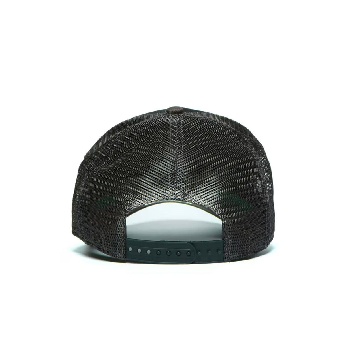 CHRISTIAN ROSE PRIVATE PLATE TRUCKER CAP BLACK/GREY