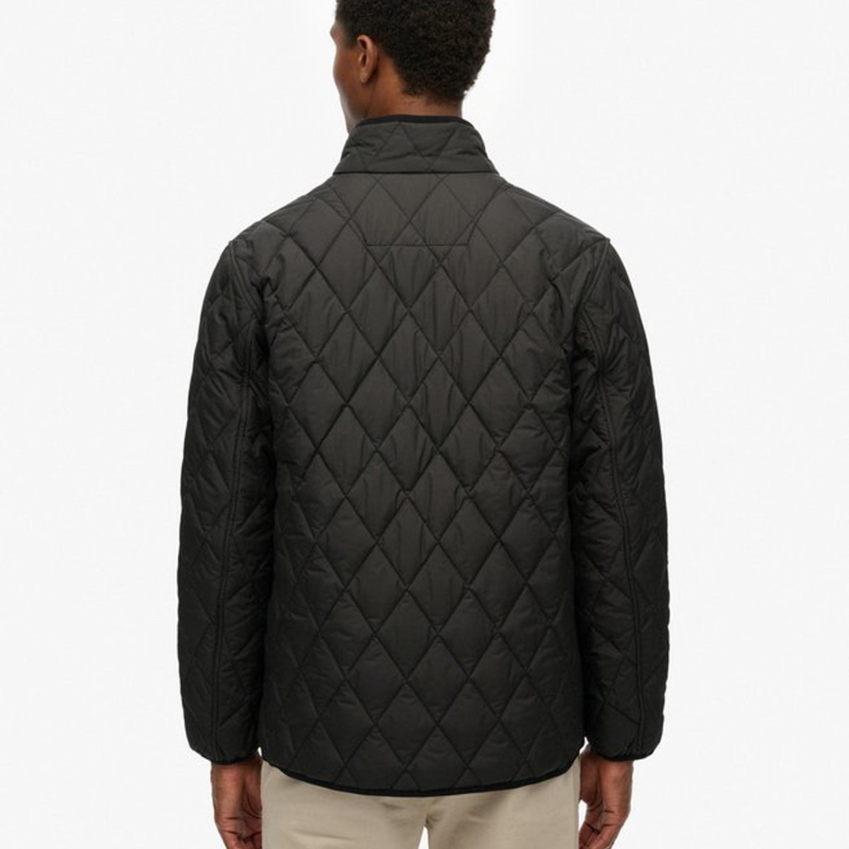 SUPERDRY QUILTED ESTATE BLACK JACKET
