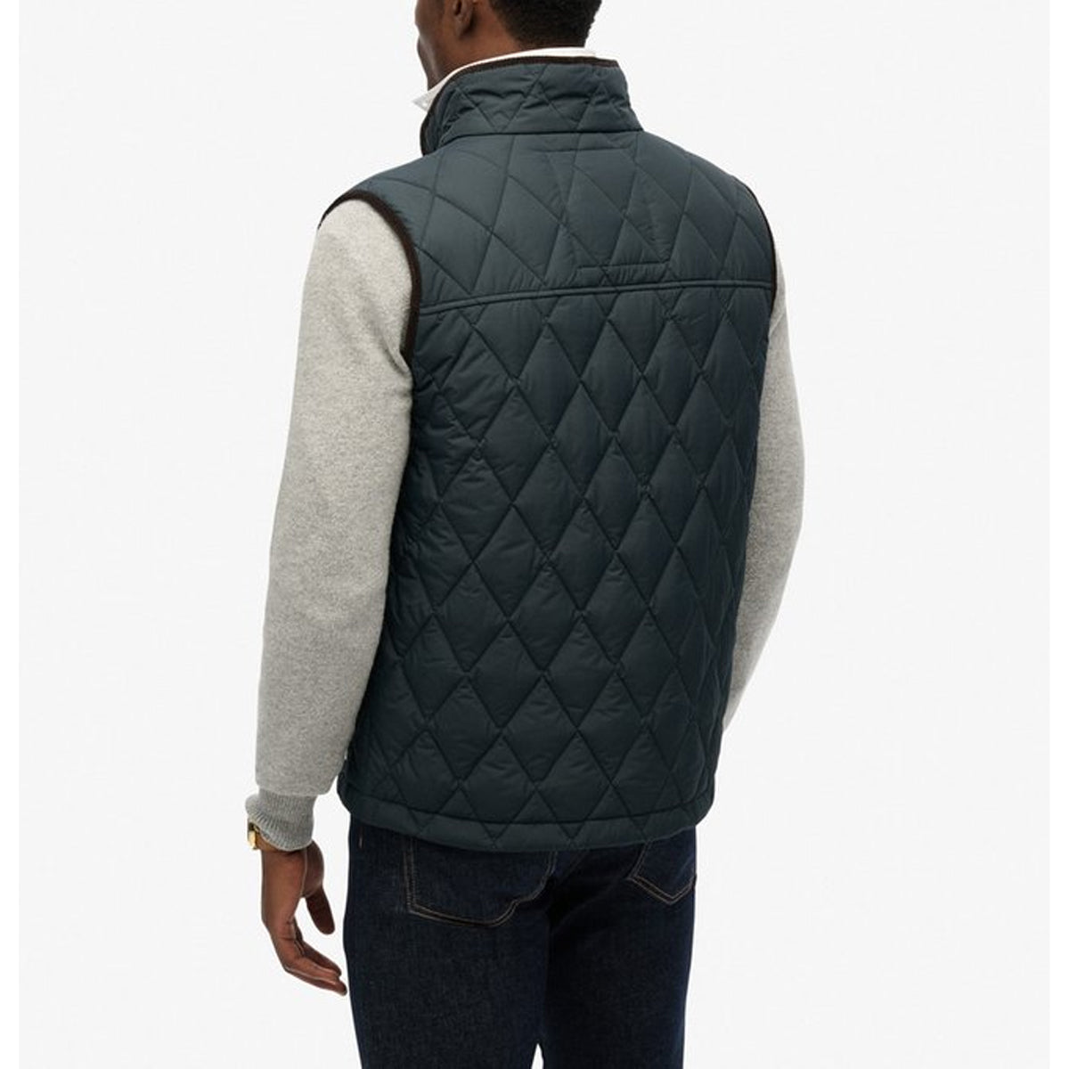 SUPERDRY QUILTED ESTATE ECLIPSE NAVY GILET