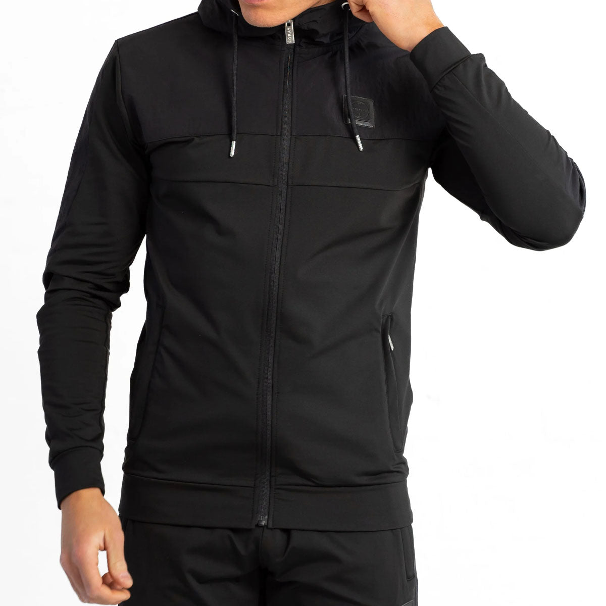 FORAY RODRI BLACK ZIP UP HOODY