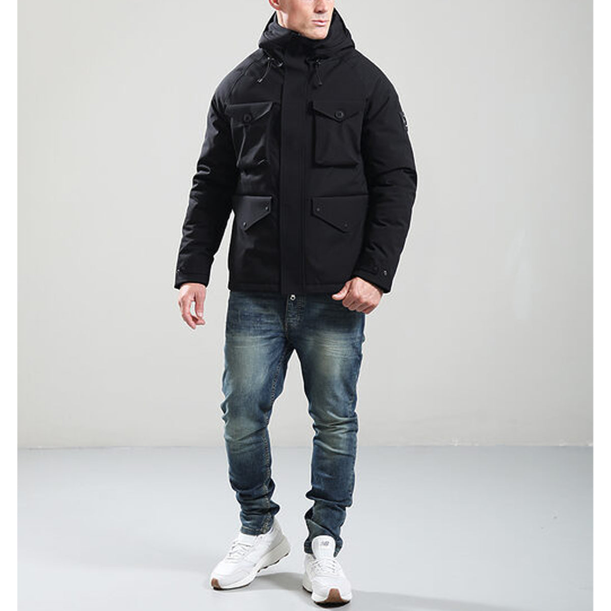 MARSHALL ARTIST SEAFORTH BLACK PARKA JACKET