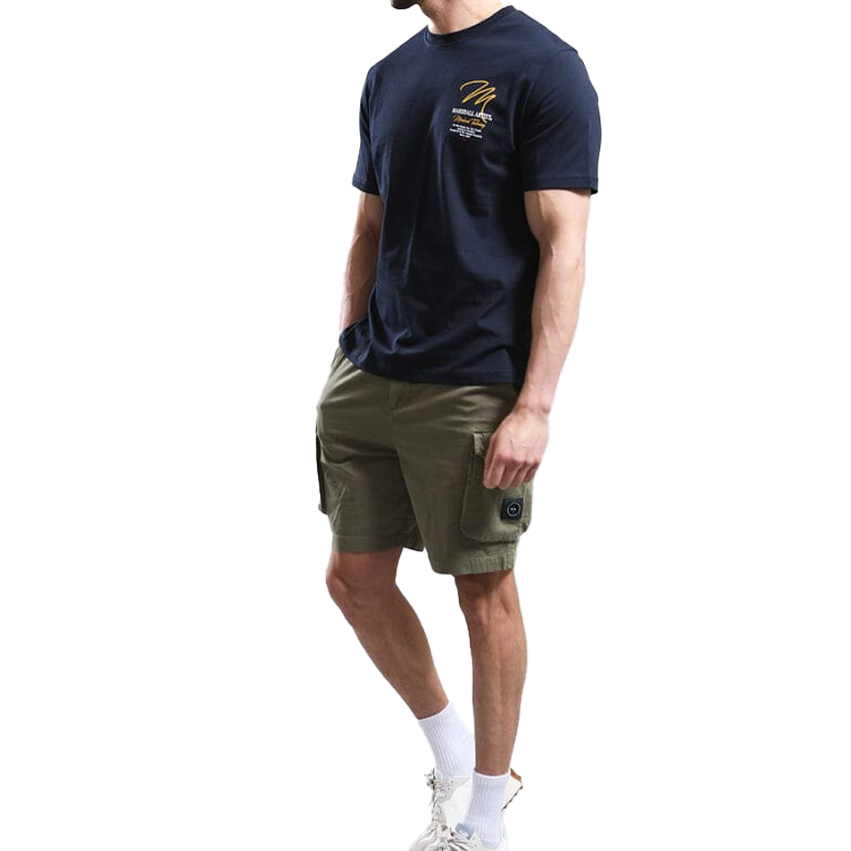 MARSHALL ARTIST SEATTLE NAVY T-SHIRT