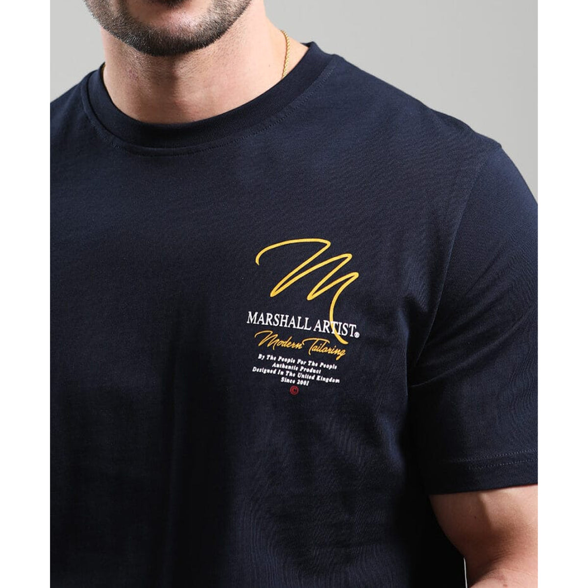 MARSHALL ARTIST SEATTLE NAVY T-SHIRT