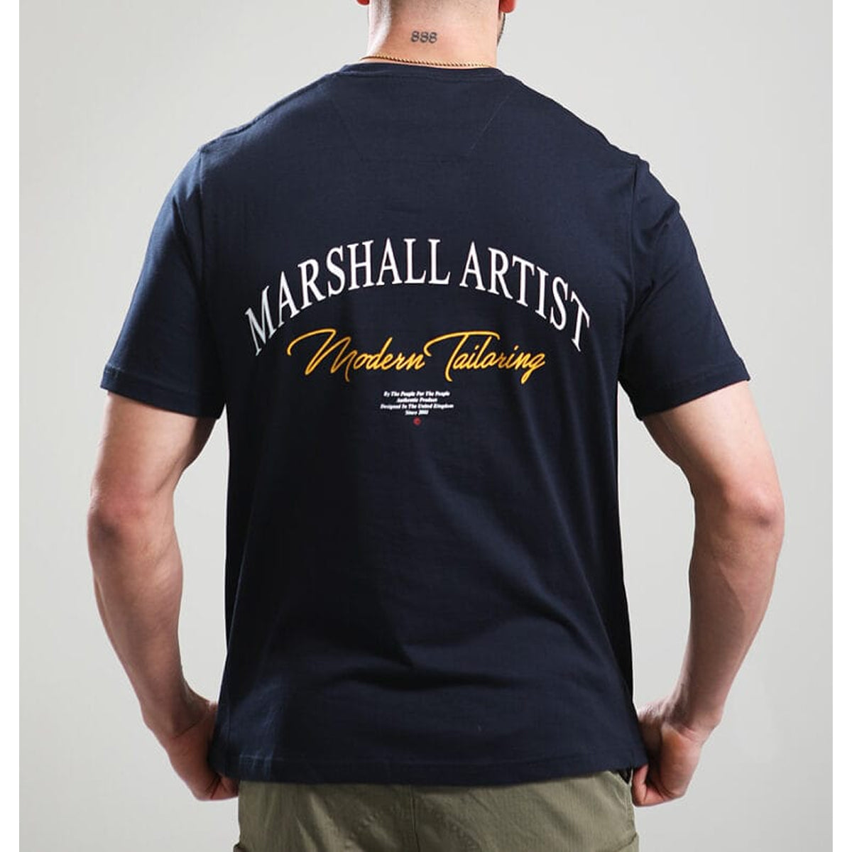 MARSHALL ARTIST SEATTLE NAVY T-SHIRT