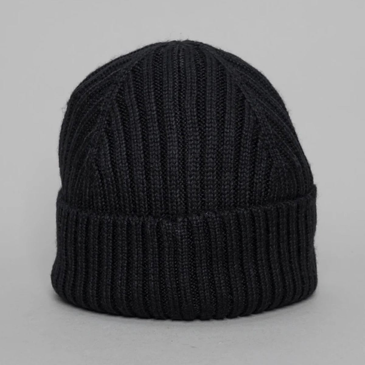 SERGIO TACCHINI SEPPI RIBBED TURN UP BEANIE BLACK/GOLD