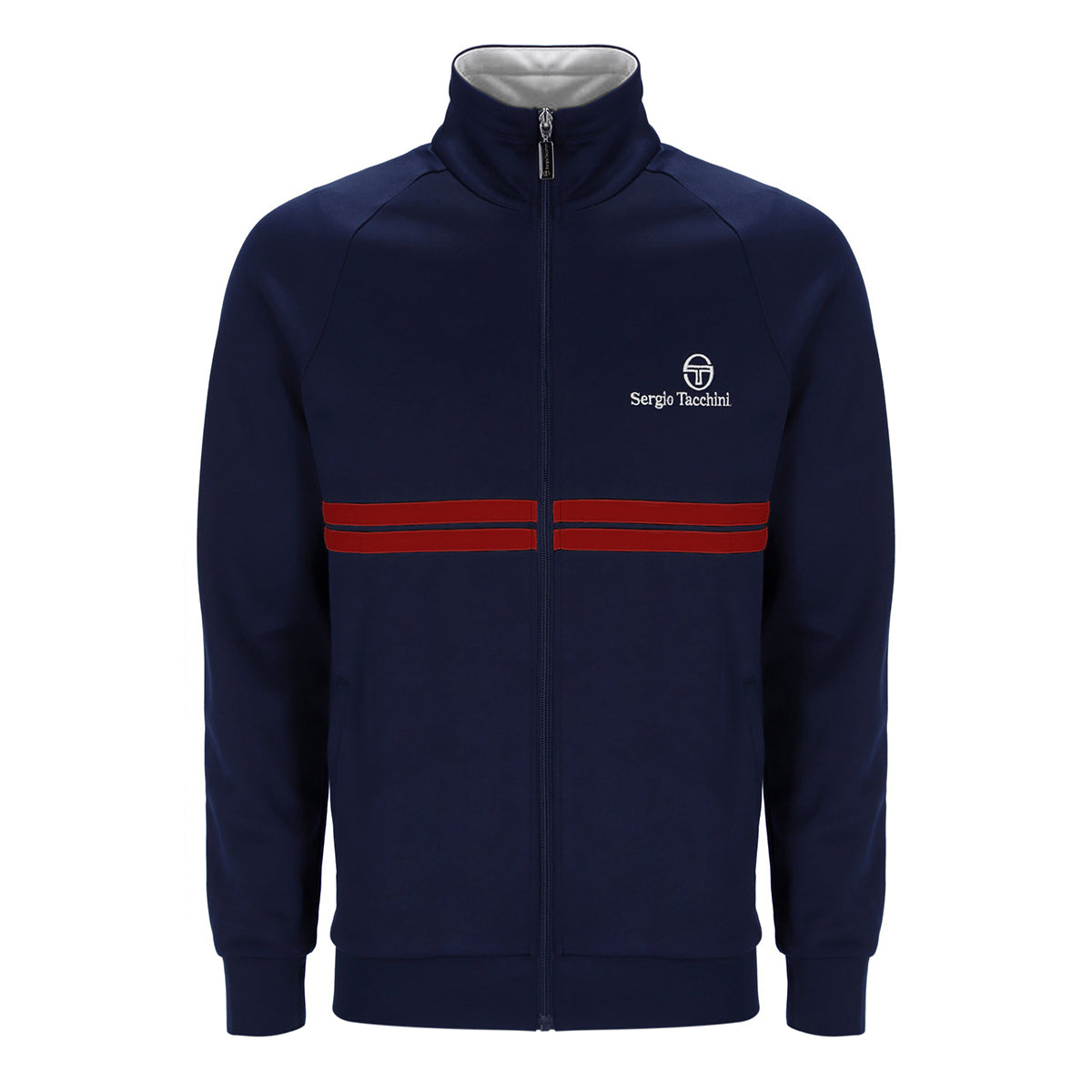 SERGIO TACCHINI NEW DALLAS TRACK TOP NAVY/WHITE/RED