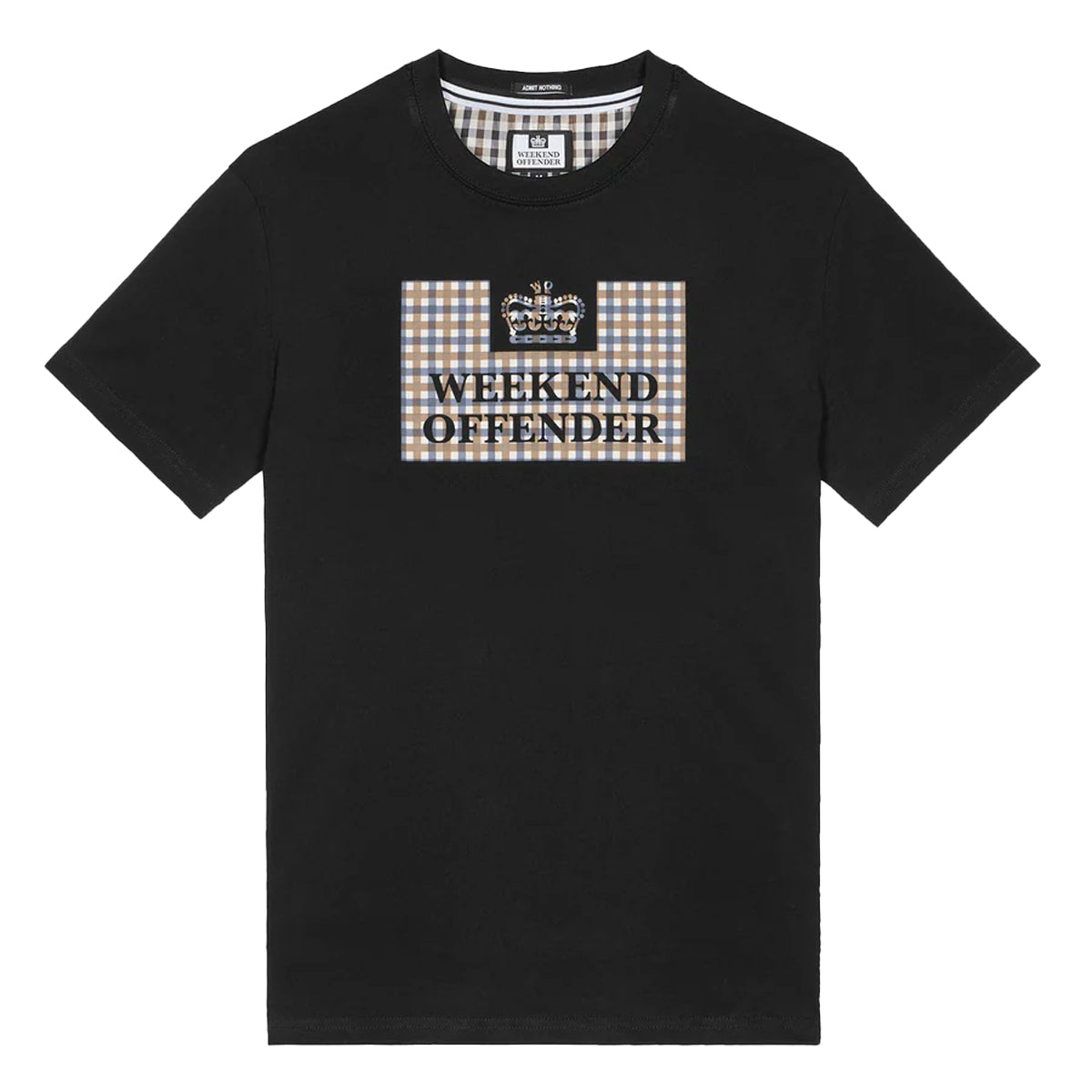 WEEKEND OFFENDER	SHEVCHENKO BLACK CHECK PRISON T-SHIRT