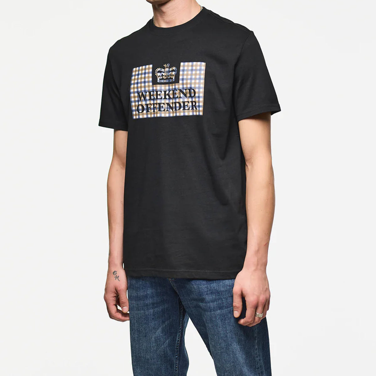 WEEKEND OFFENDER	SHEVCHENKO BLACK CHECK PRISON T-SHIRT