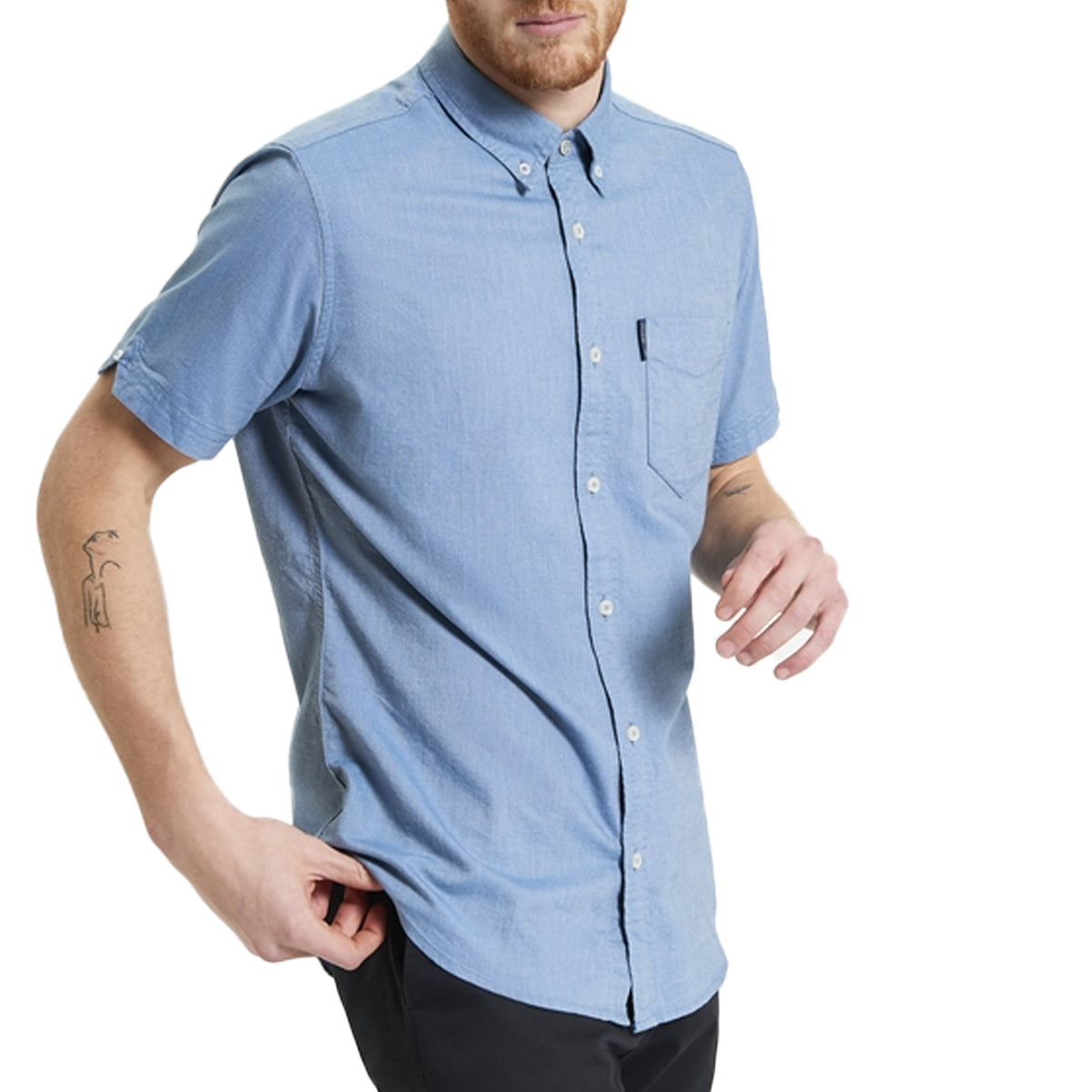 BEN SHERMAN SIGNATURE OXFORD AIRFORCE BLUE SHIRT 1012489