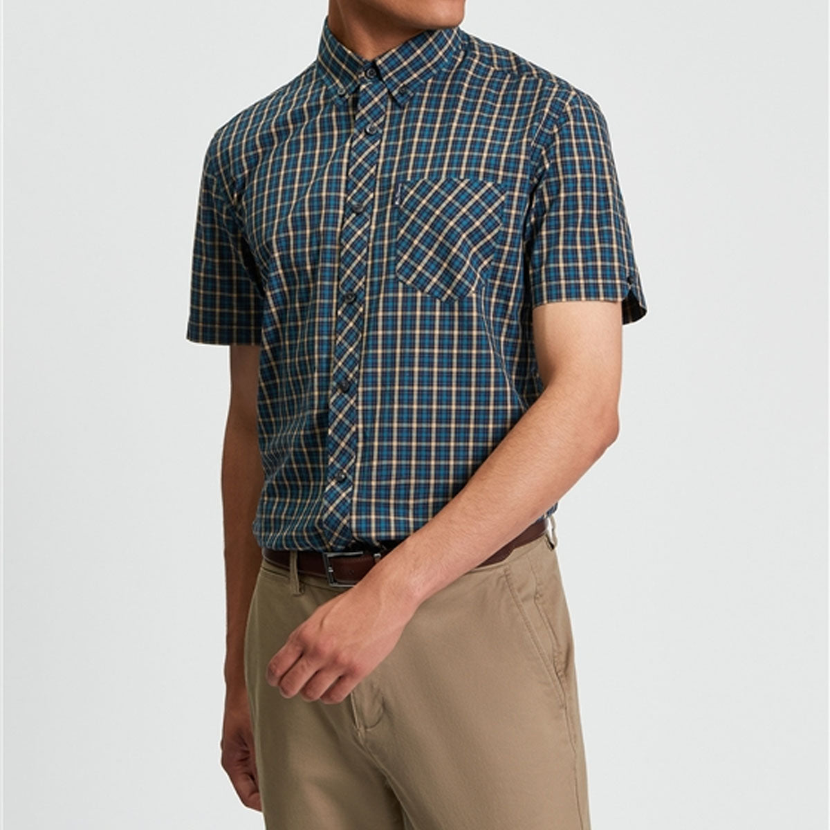 BEN SHERMAN SIGNATURE HOUSE CHECK SHIRT CORN 1012787