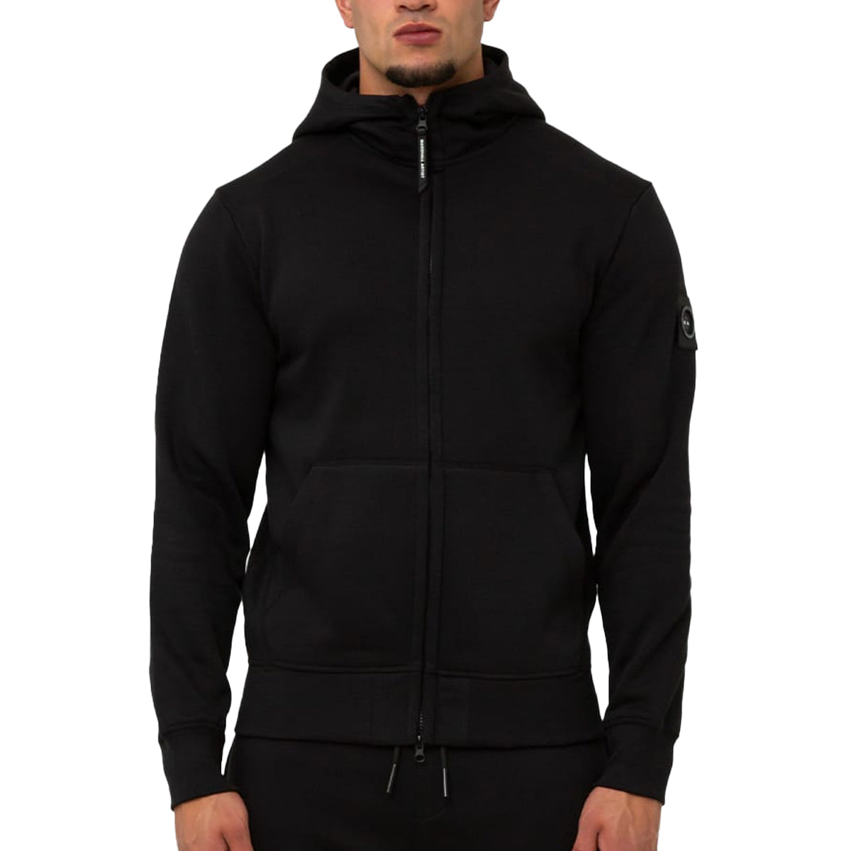 MARSHALL ARTIST Siren Loopback Black Full Zip Hoody - Black