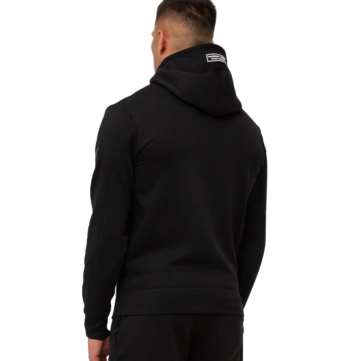 MARSHALL ARTIST Siren Loopback Black Full Zip Hoody - Black