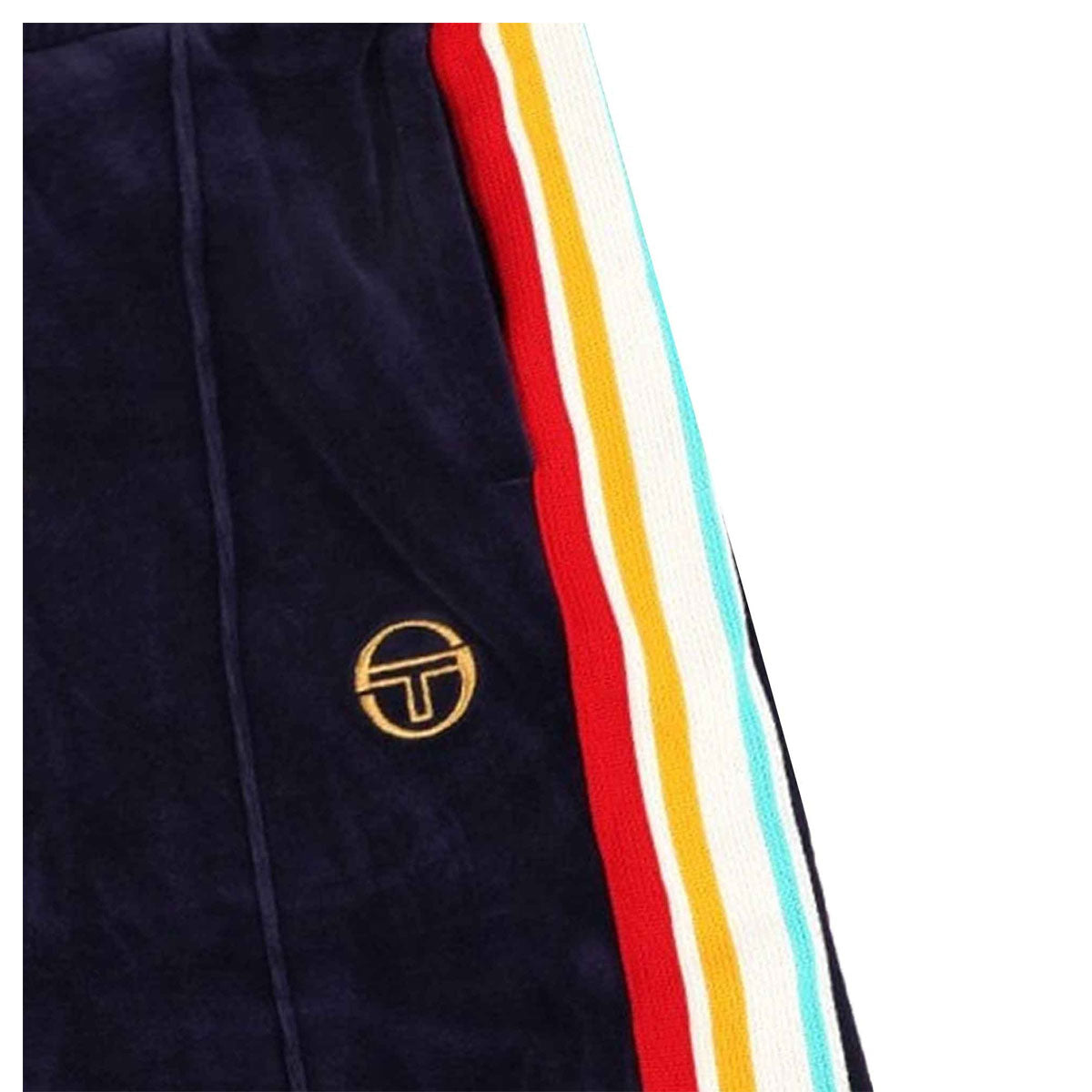 Sergio Tacchini Slice Velour Shorts Maritime Blue/Gold