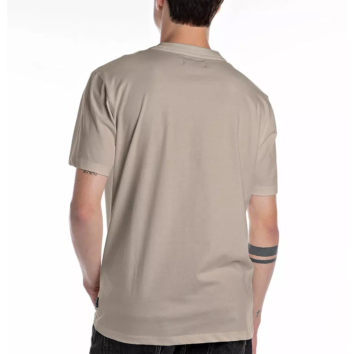 REPLAY Men's Small Logo Stone T-Shirt M3097 - Stone