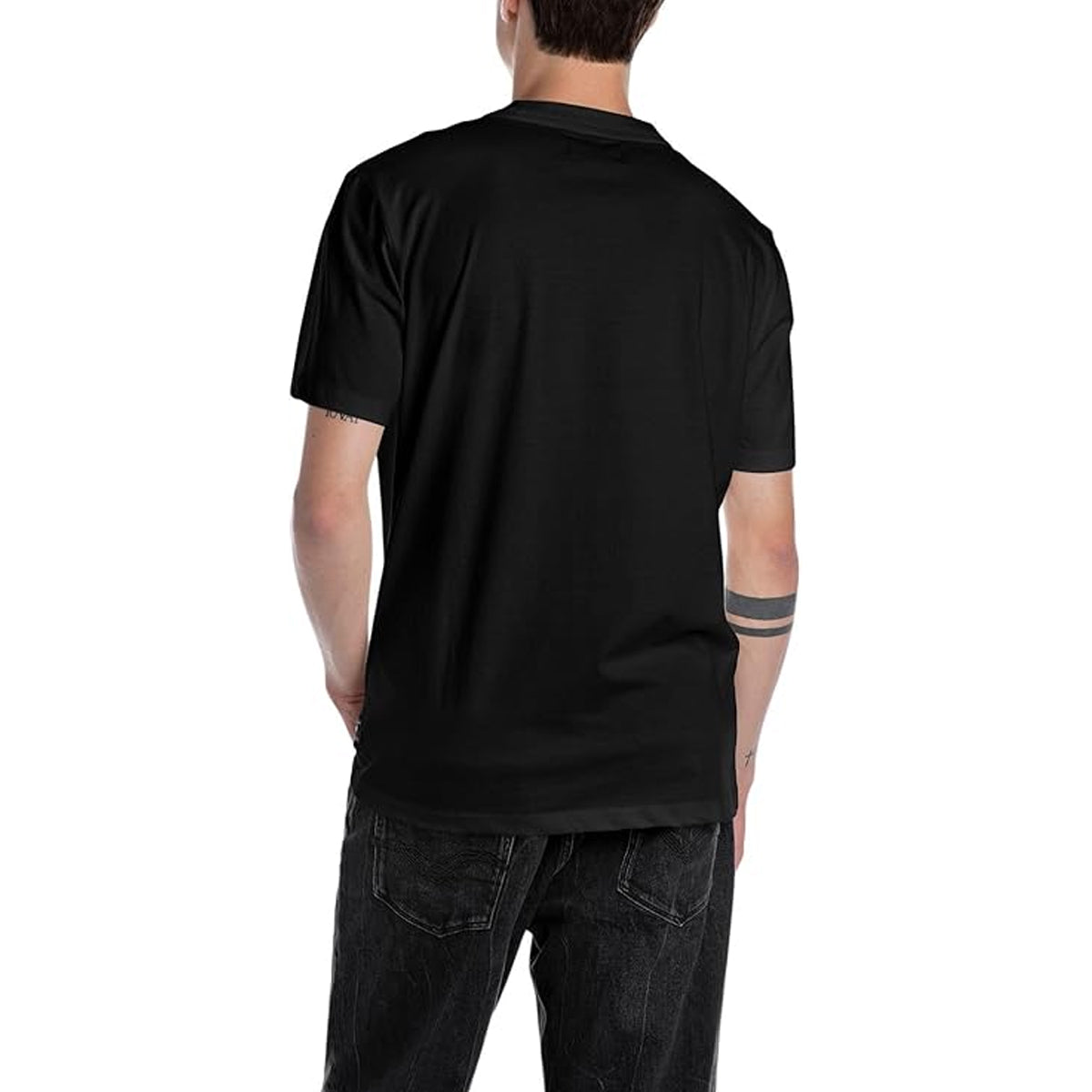 REPLAY Men's Small Logo Black T-Shirt M3097 - Black