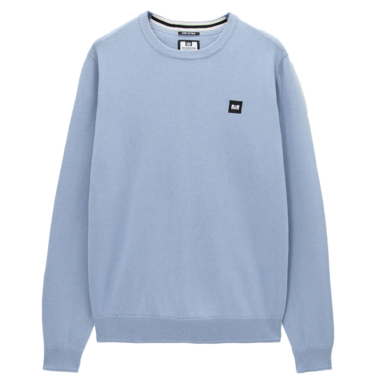 WEEKEND OFFENDER	SOLACE FINE GAUGE CREW NECK BLUE SHADOW SWEATER