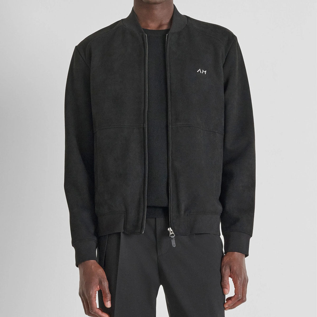 ANTONY MORATO SUEDETTE BLACK BOMBER JACKET MMFL01089