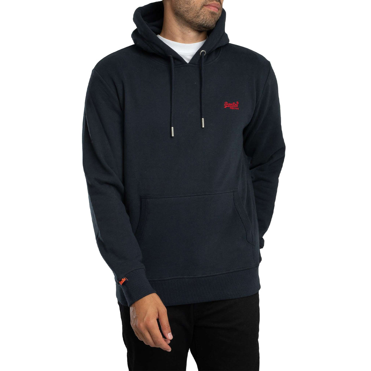 SUPERDRY ESSENTIAL LOGO HOODIE ECLIPSE NAVY 98T